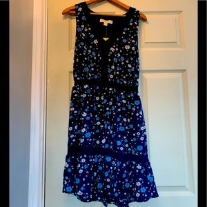 Michael Kors navy slip dress NWT